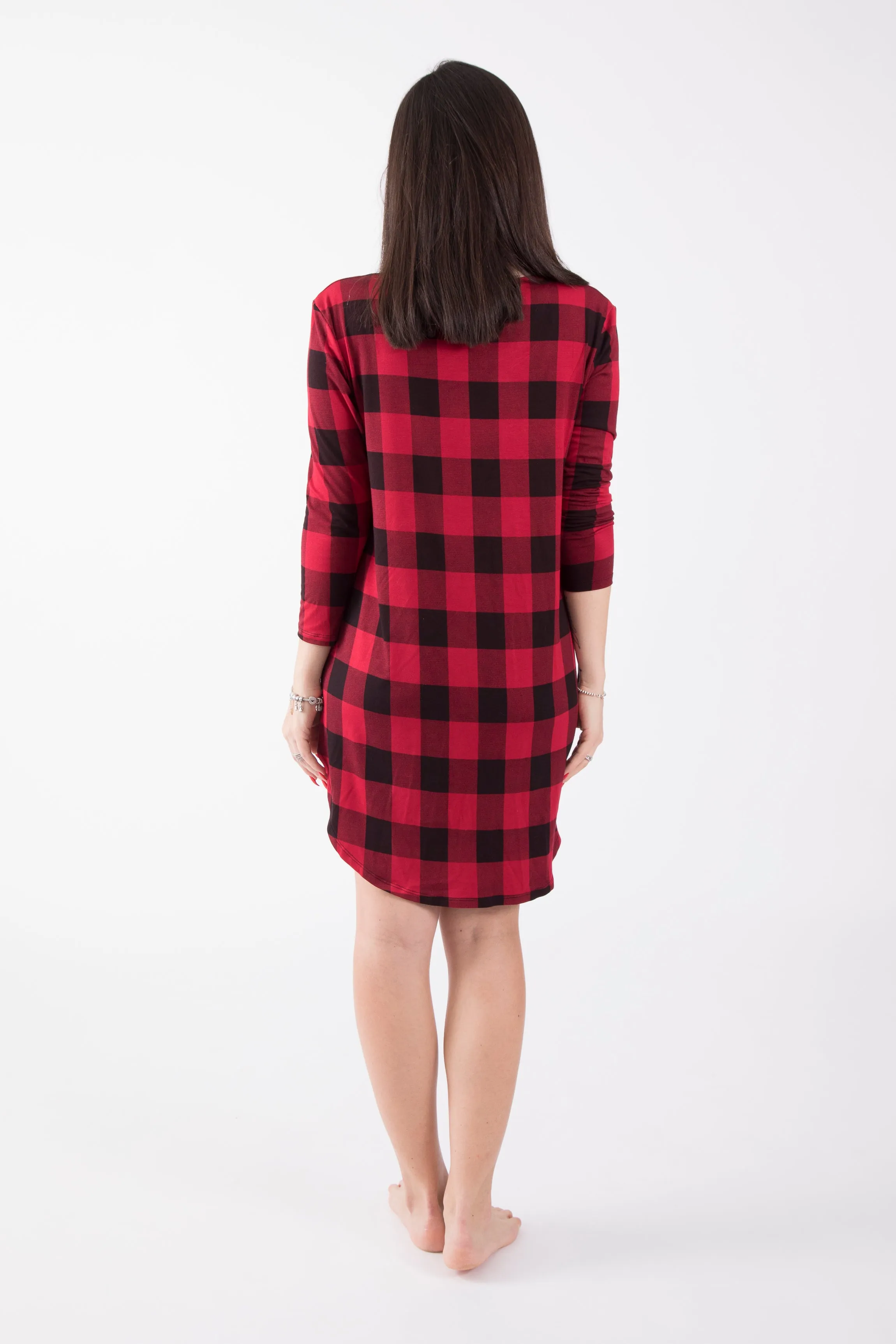 Plaid Holiday Nightie sold by Lav & Kush product image thumbnail 5
