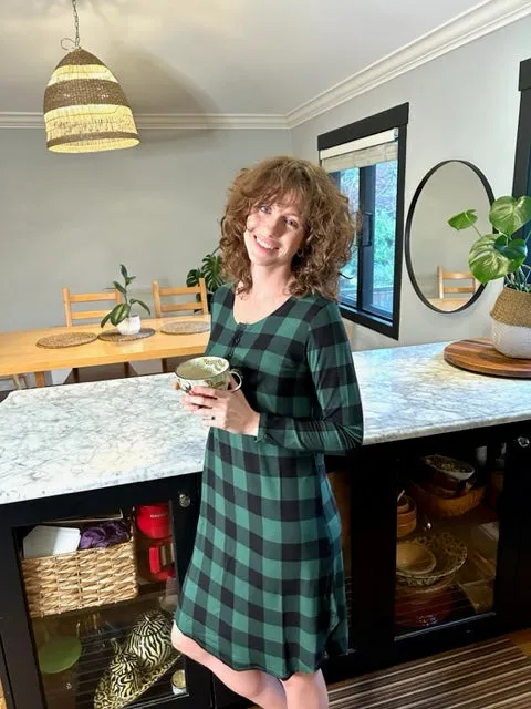 Plaid Holiday Nightie sold by Lav & Kush product image thumbnail 3