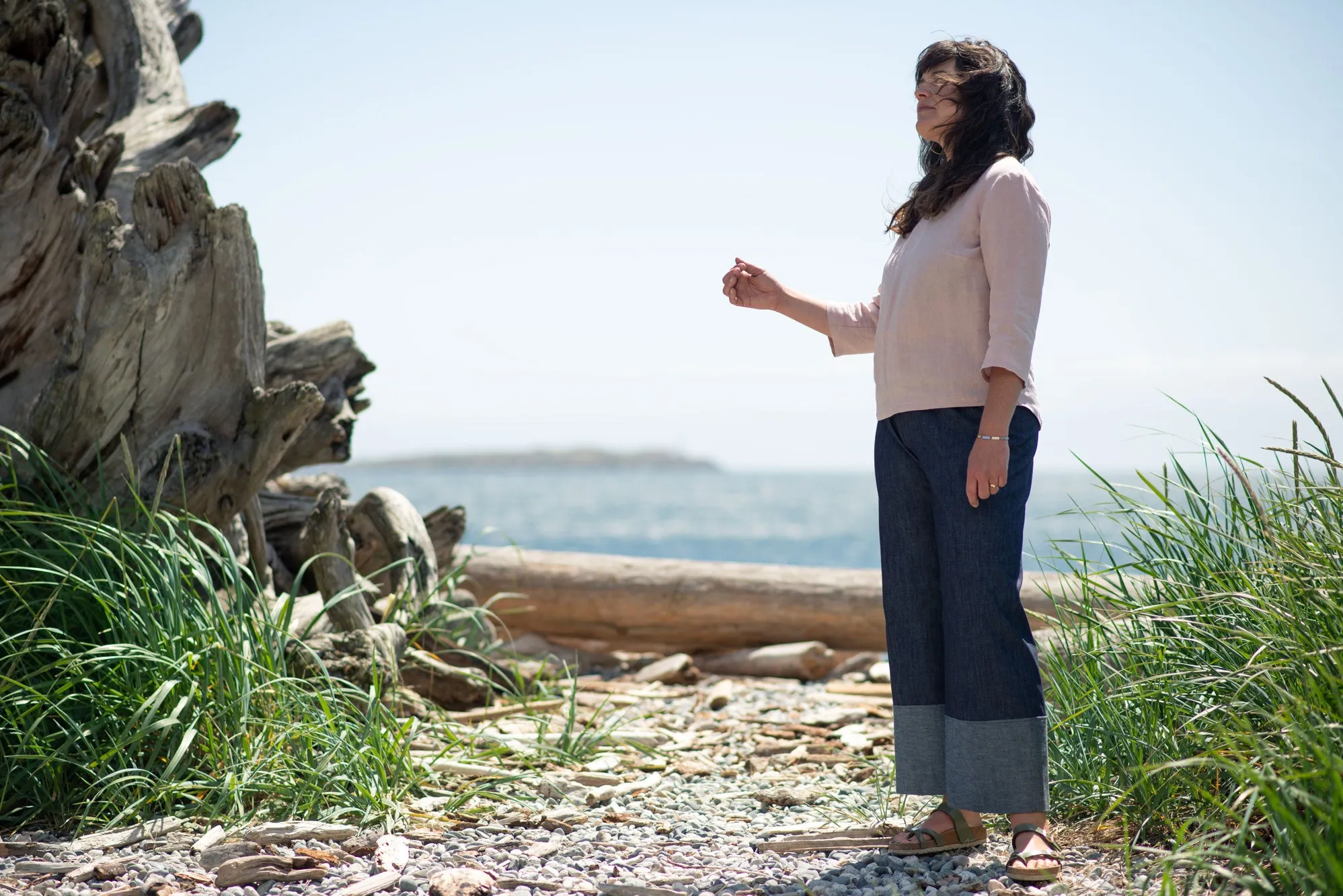 Straight Leg Pant in Organic Cotton (SALE) sold by Leka