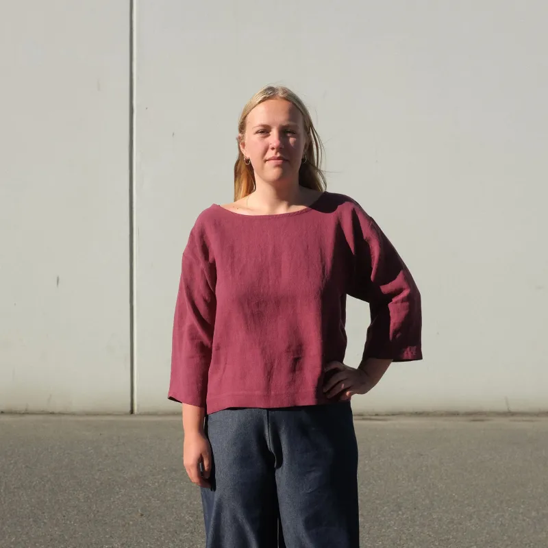 Woven Tee - Long Sleeve sold by Leka