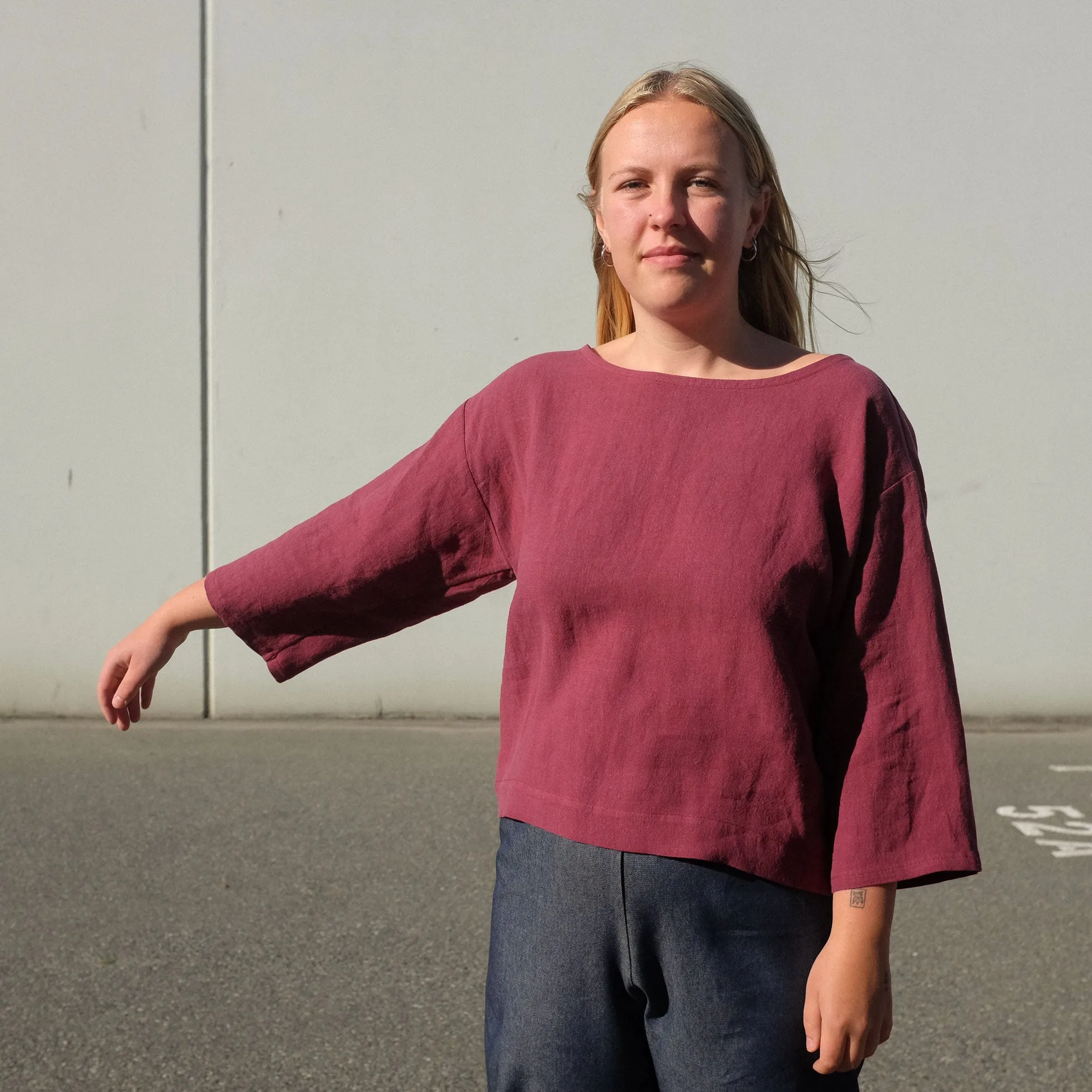 Woven Tee - Long Sleeve sold by Leka product image thumbnail 3