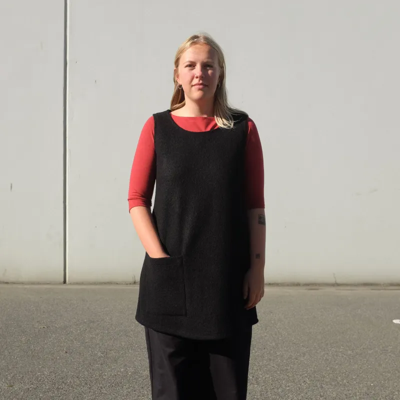 Wool Maggie Pocket Tunic sold by Leka