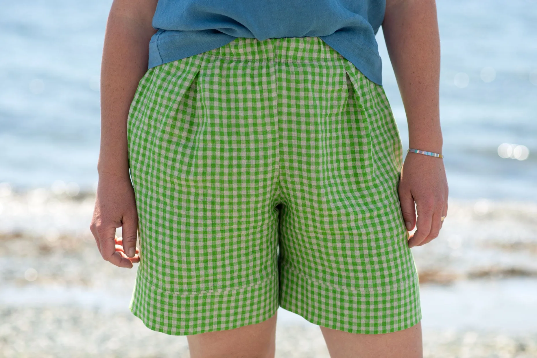 Linen Shorts sold by Leka