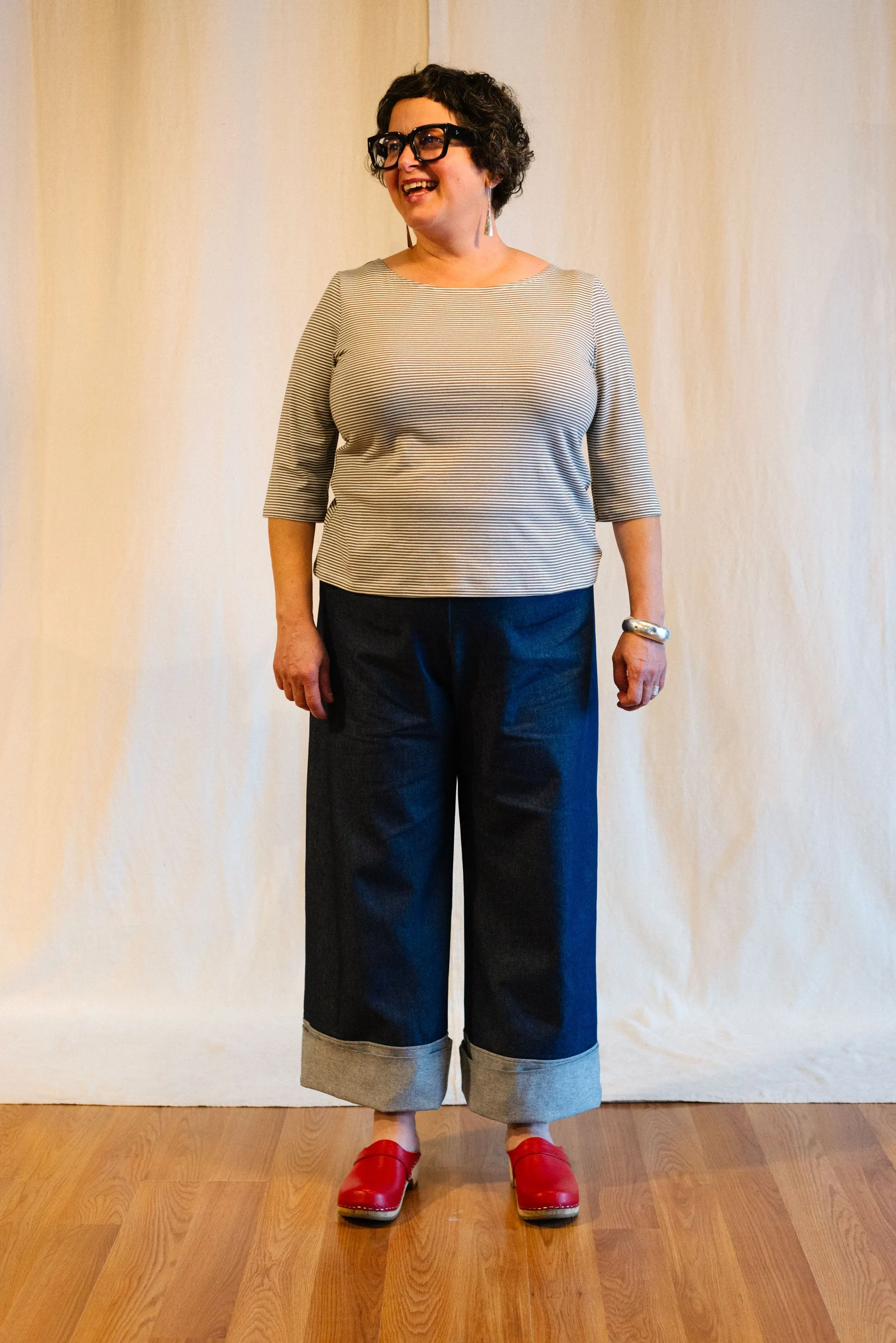 Straight Leg Pant in Organic Cotton sold by Leka