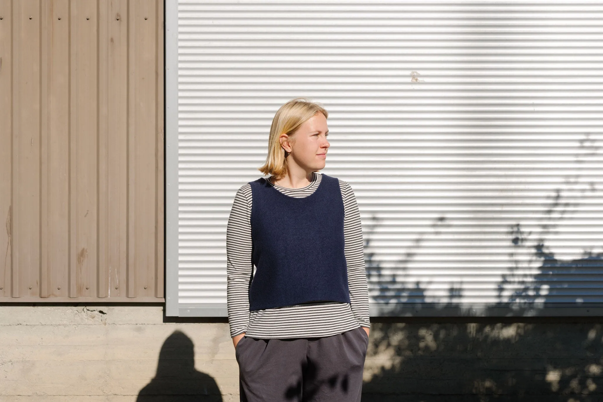 Wool Crop Vest sold by Leka product image thumbnail 2