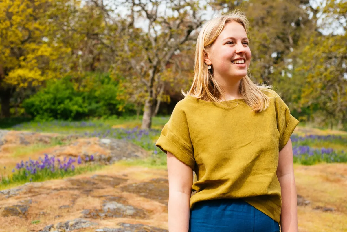 Woven Tee sold by Leka