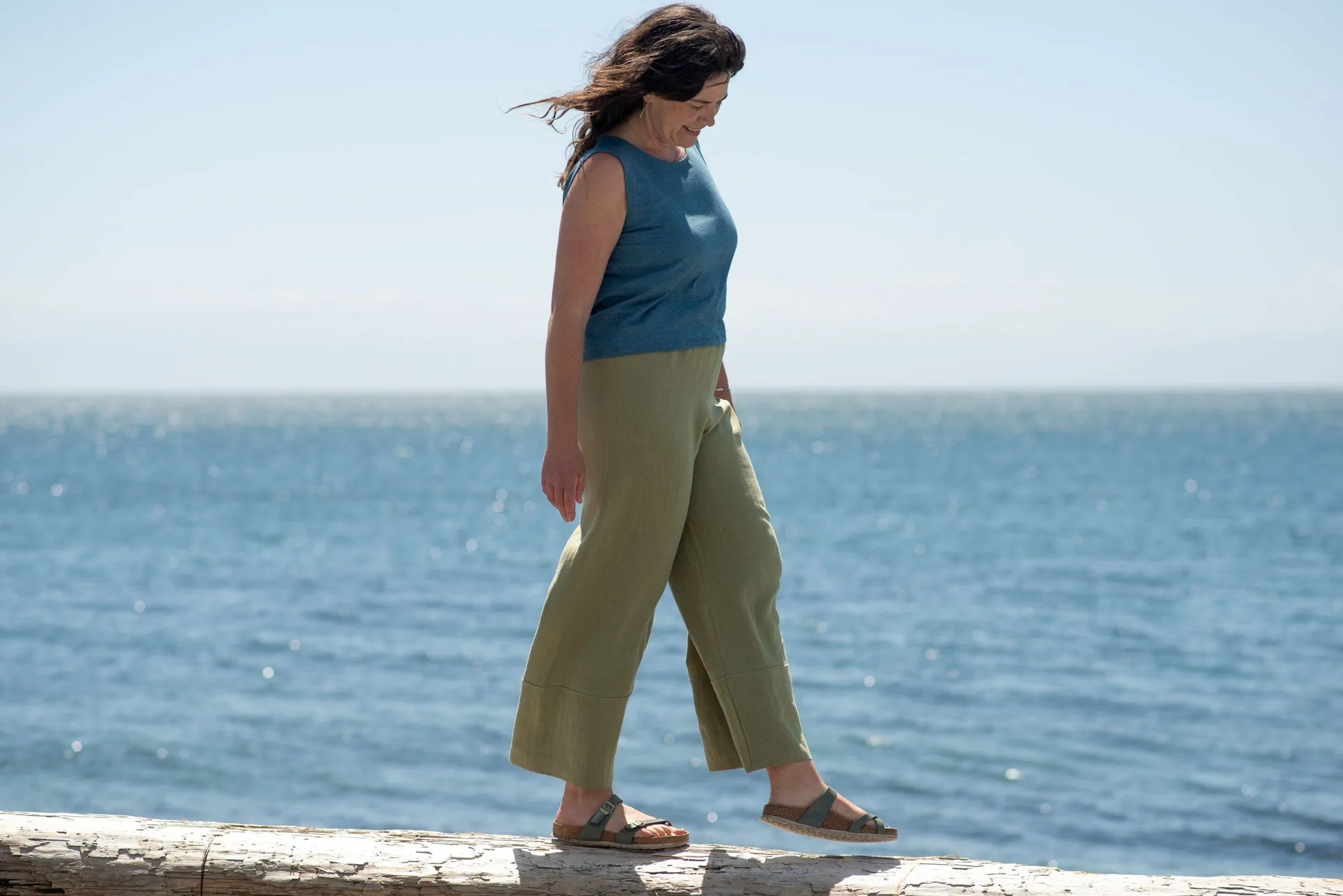Straight Leg Pant in Linen sold by Leka product image thumbnail 5