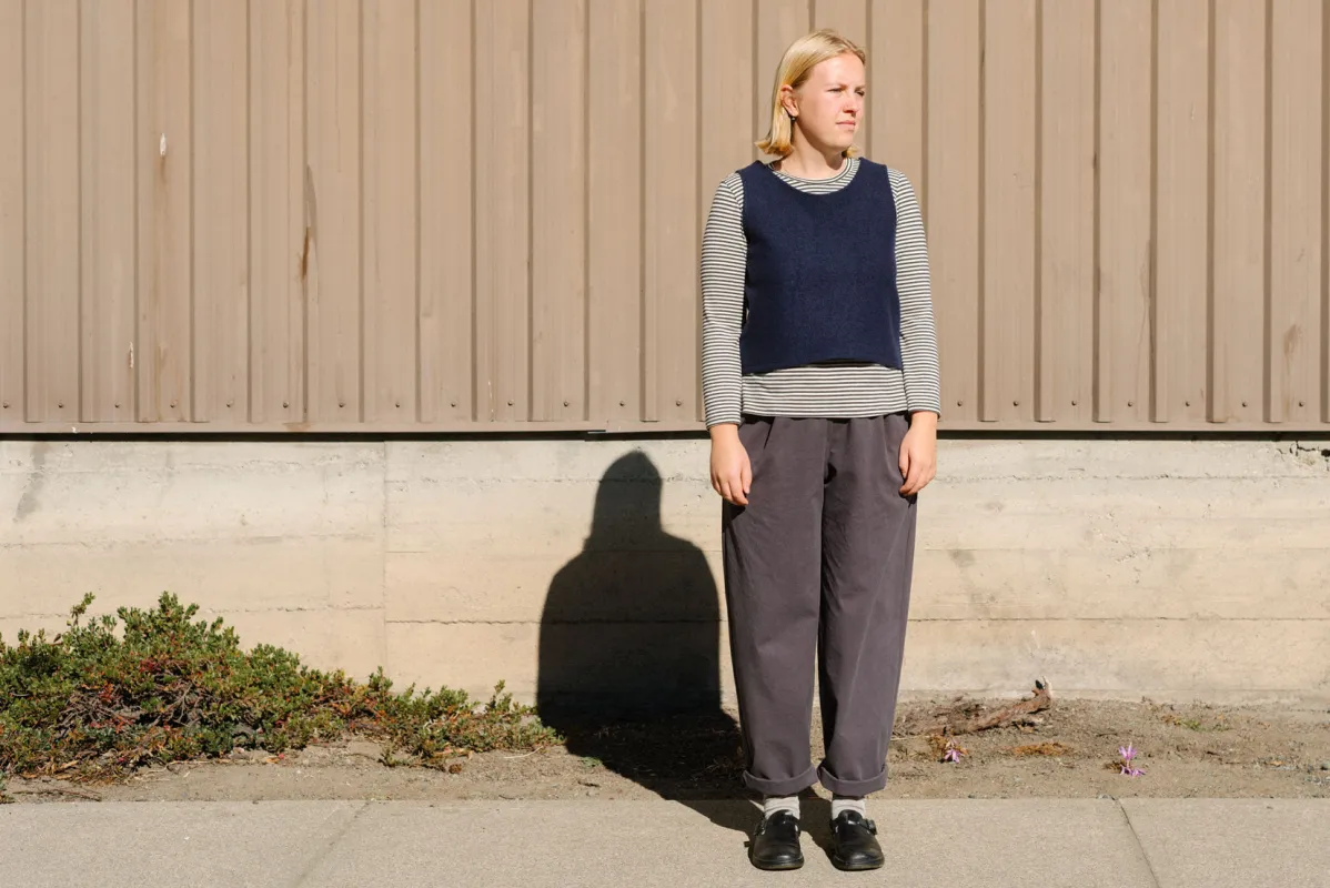 Wool Crop Vest (SALE) made by Leka