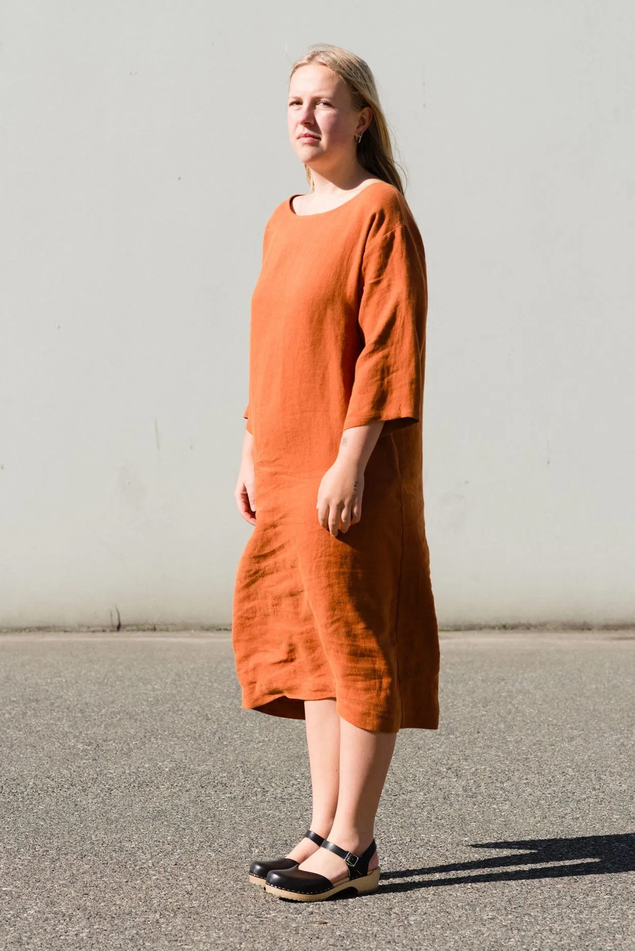 Woven Tee Dress - Long Sleeve (SALE) sold by Leka product image thumbnail 5