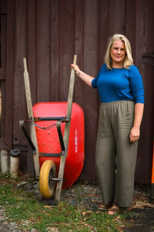 Straight Leg Pant in Hemp (SALE) sold by Leka