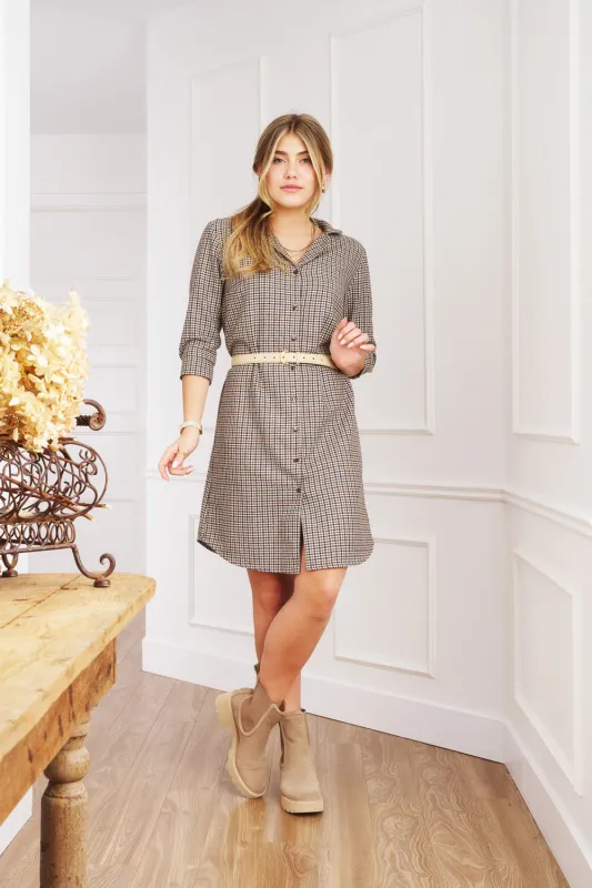 Robe Cruz 3/4 en laine sold by Meemoza