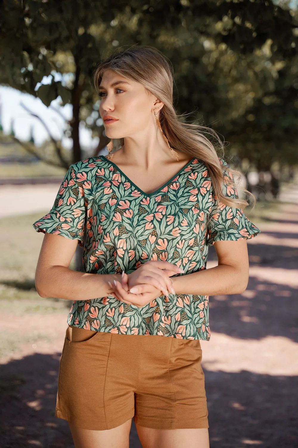 Haut Joan Imprimé sold by Meemoza