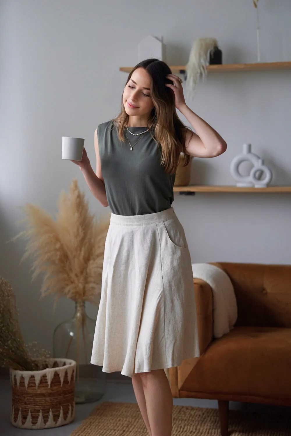 Jupe Brigitte midi sold by Meemoza product image thumbnail 3