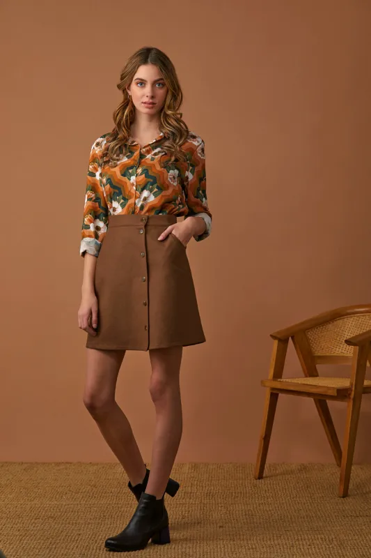 Jupe Louise en laine sold by Meemoza