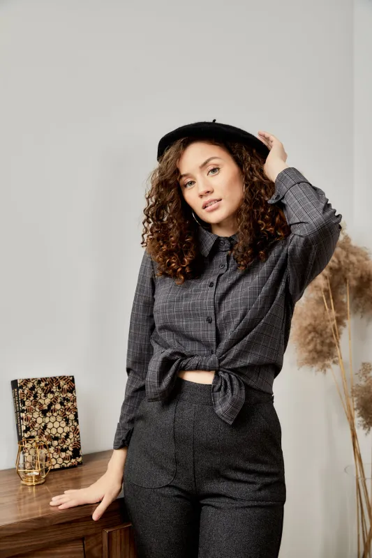 Chemisier Harvard à Carreaux lumineux sold by Meemoza