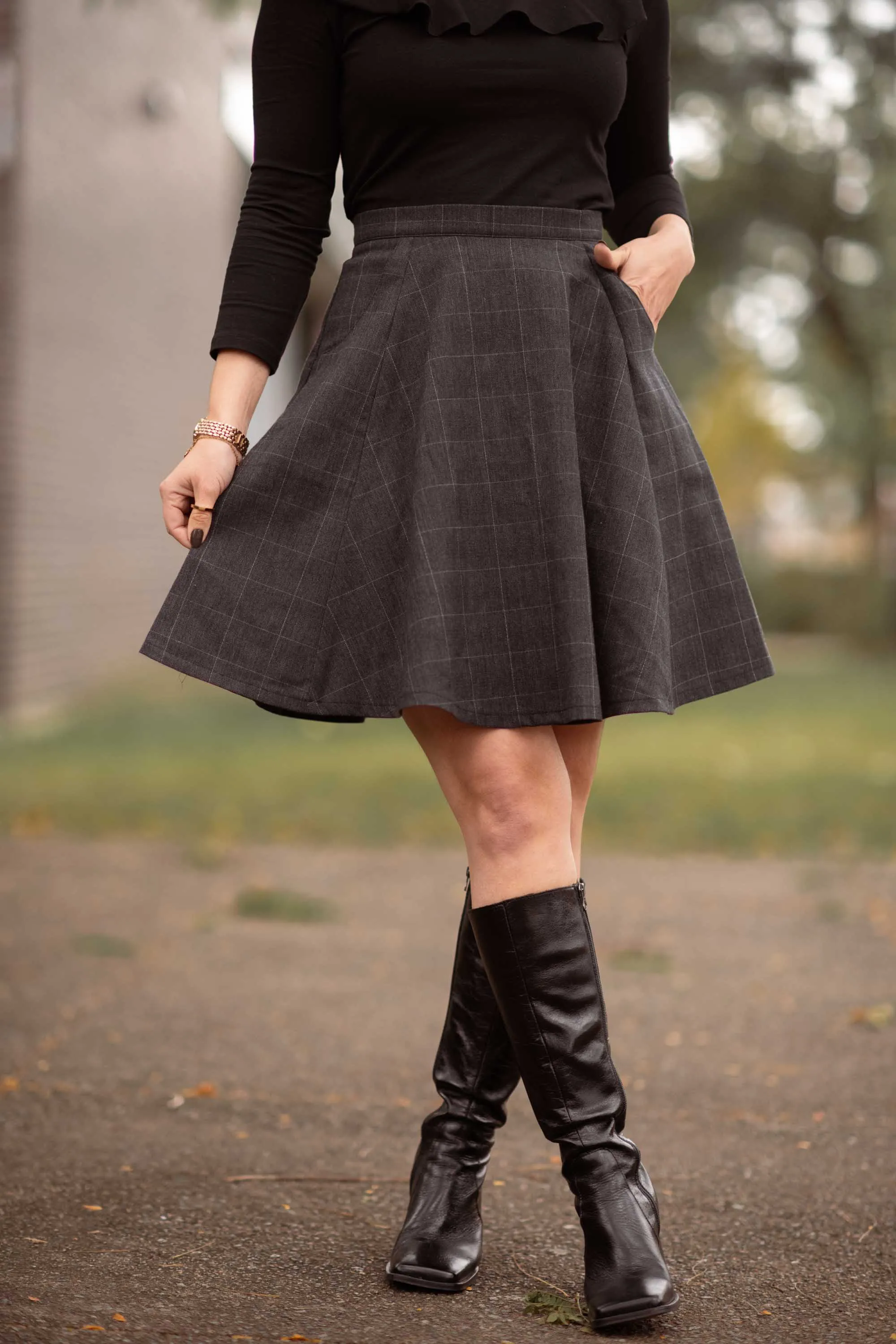 Jupe Daisy en laine récupérée sold by Meemoza