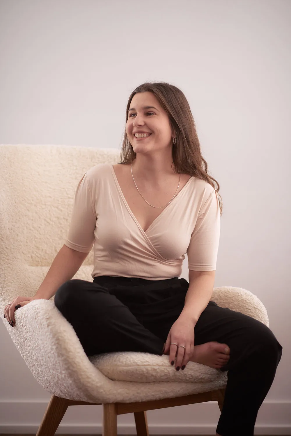 Pantalon Maëlle en laine récupérée sold by Meemoza product image thumbnail 5