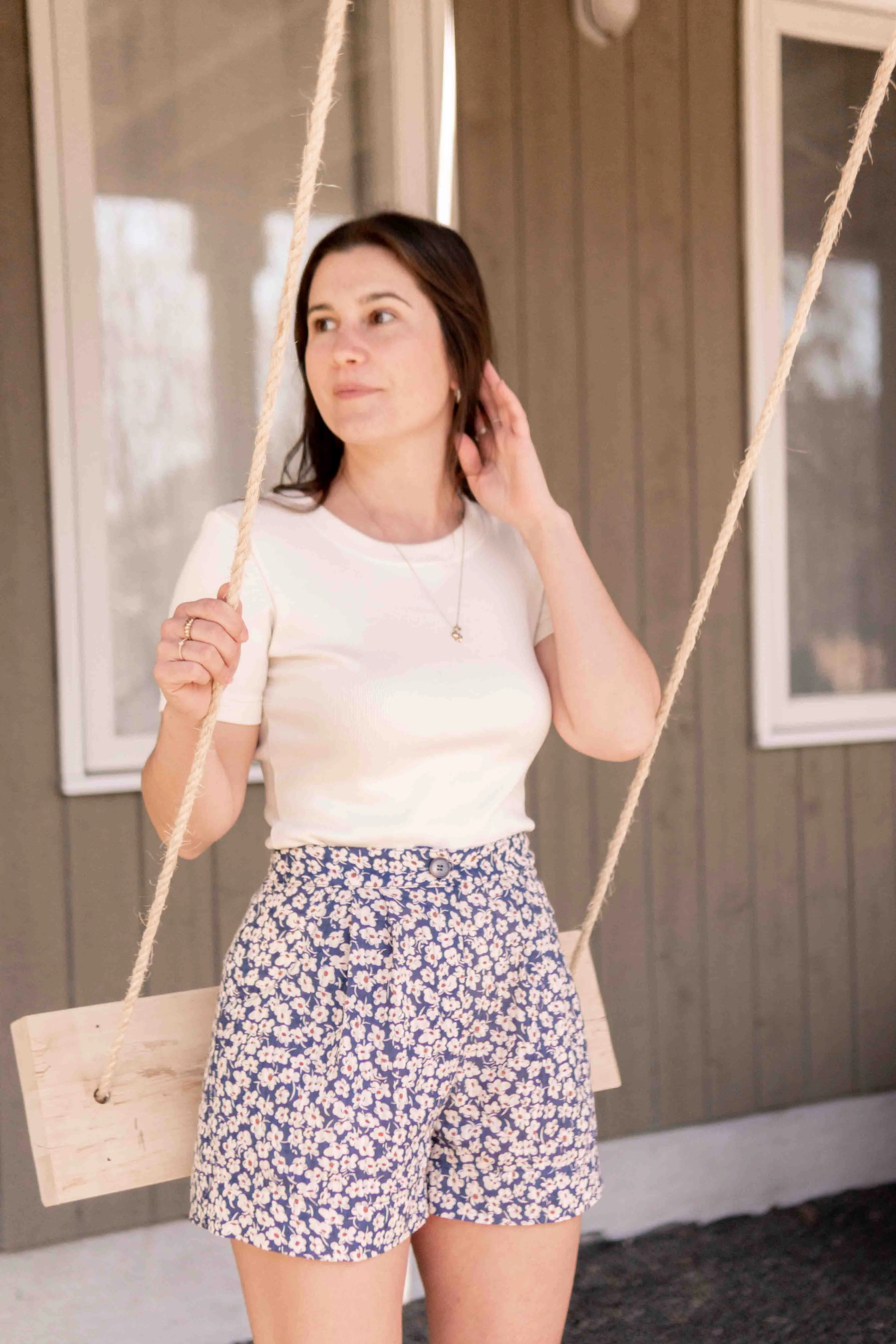 Short Maëlle en mélange de lin sold by Meemoza