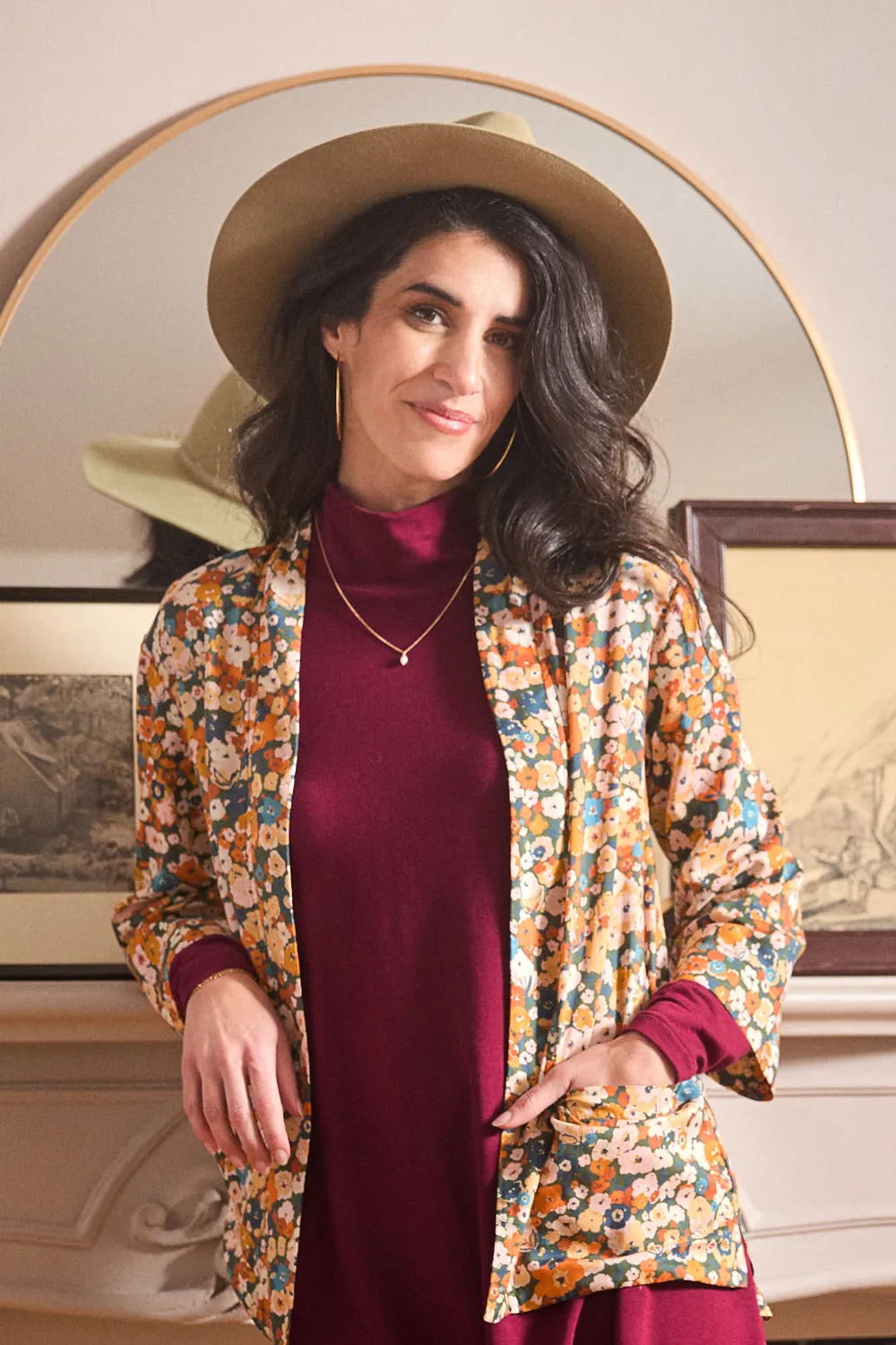 Cardigan végane de style kimono sold by Meemoza