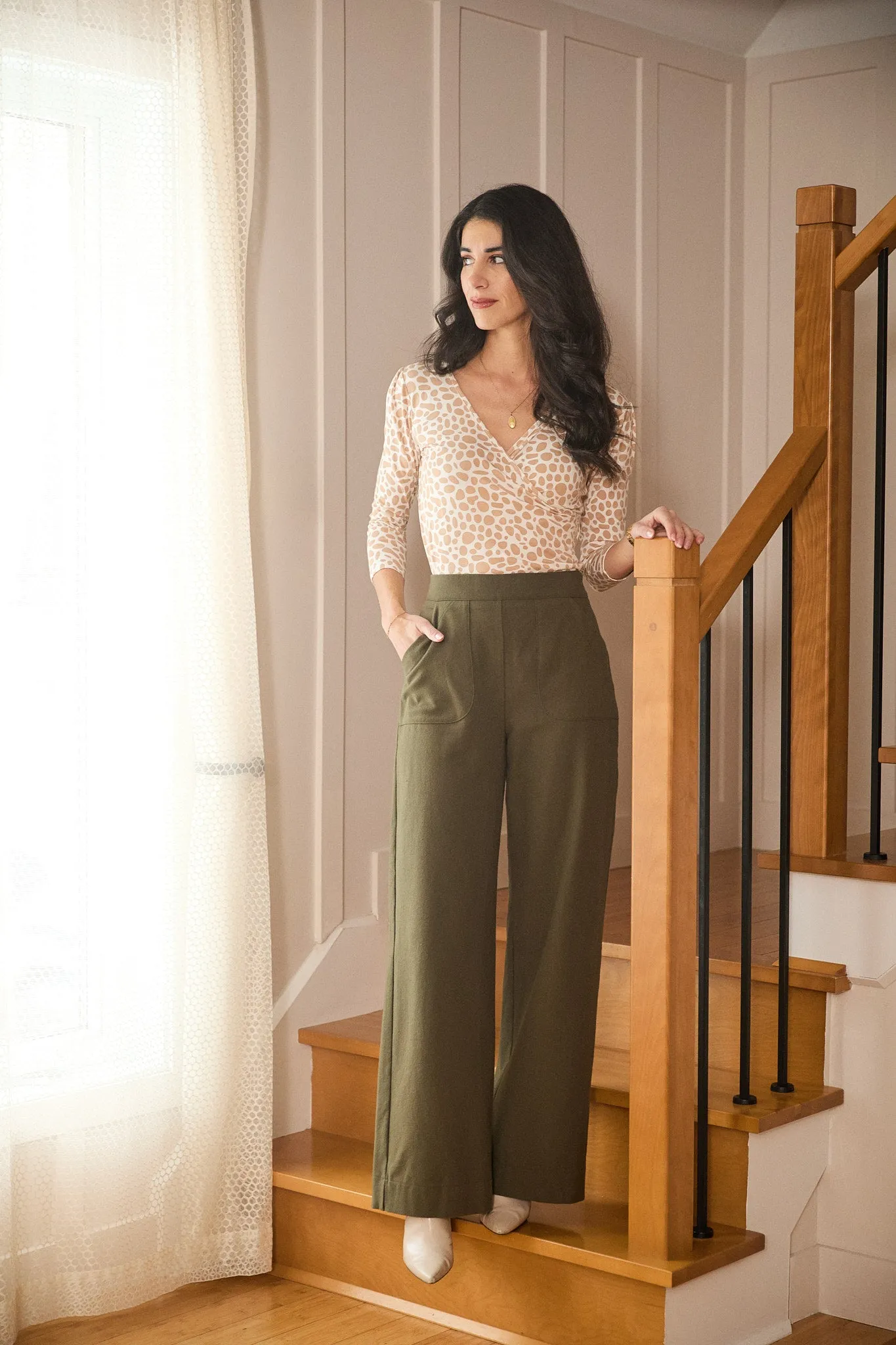 Pantalon Warhol en laine sold by Meemoza