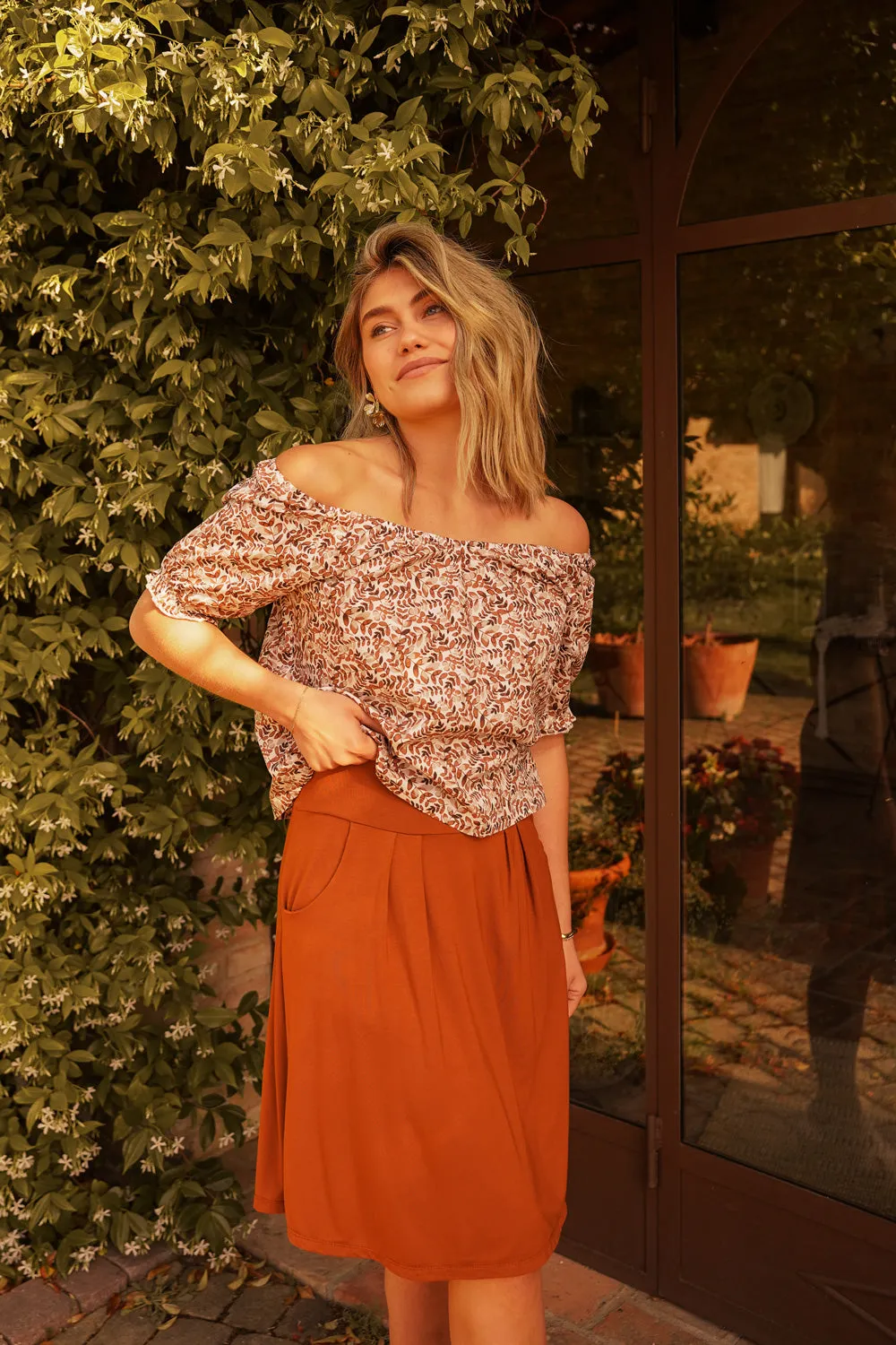 Jupe Bo Midi sold by Meemoza