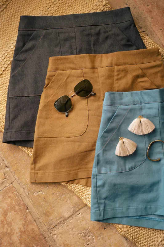 Short Edie en coton extensible made by Meemoza