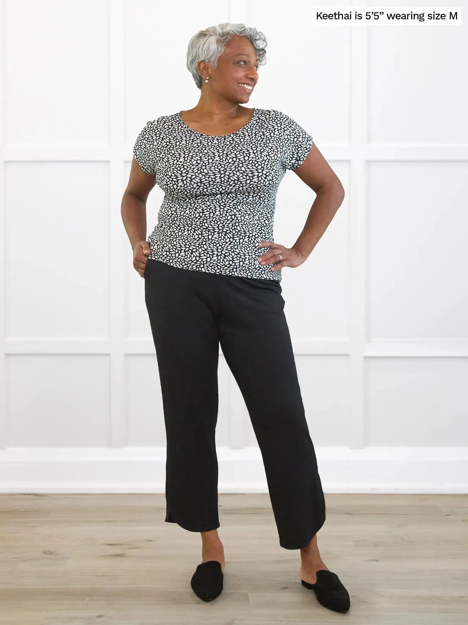 Rio reversible neckline dolman tee sold by Miik product image thumbnail 4