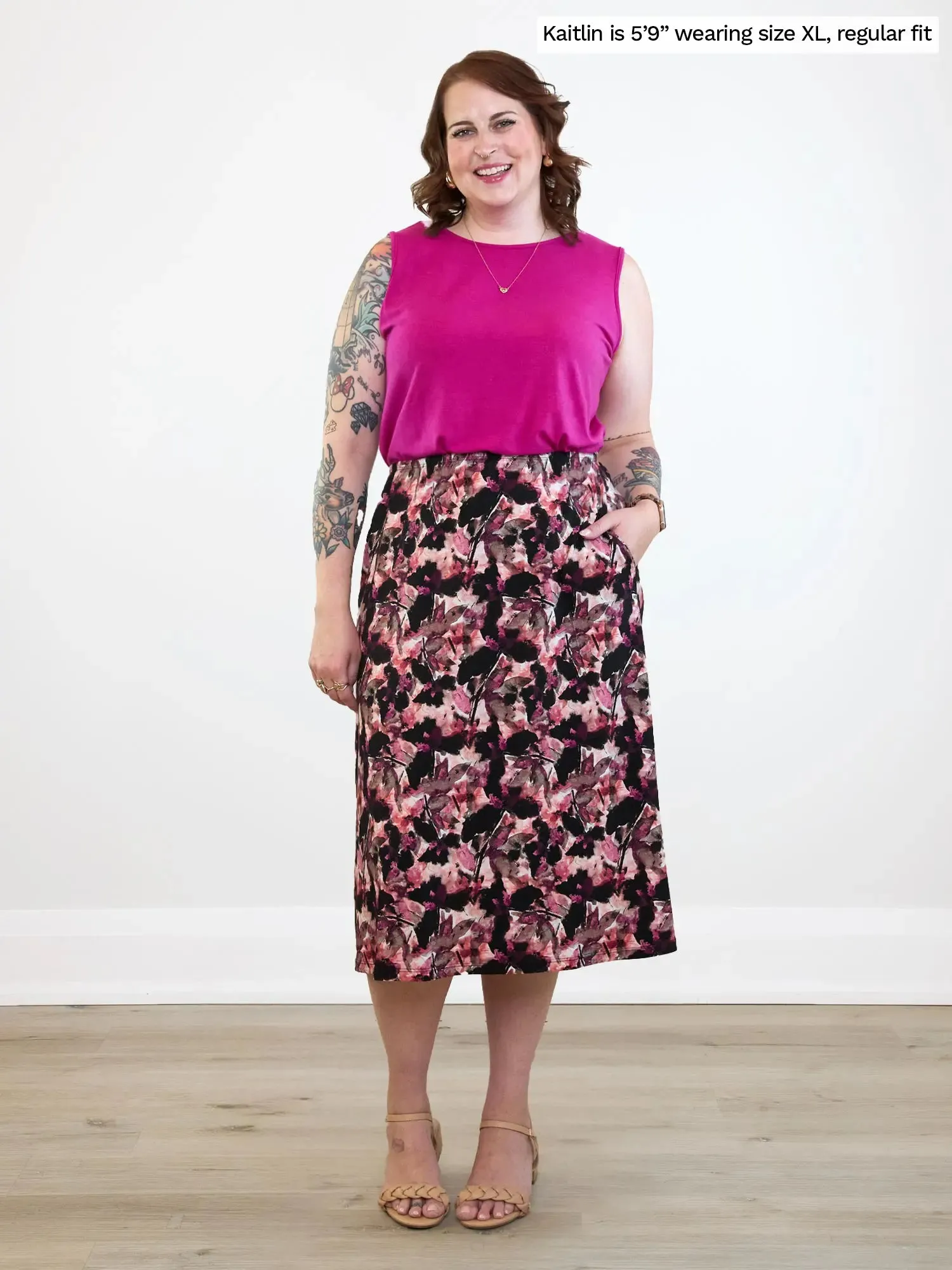 Shyanne reversible neckline side slit tank sold by Miik product image thumbnail 3