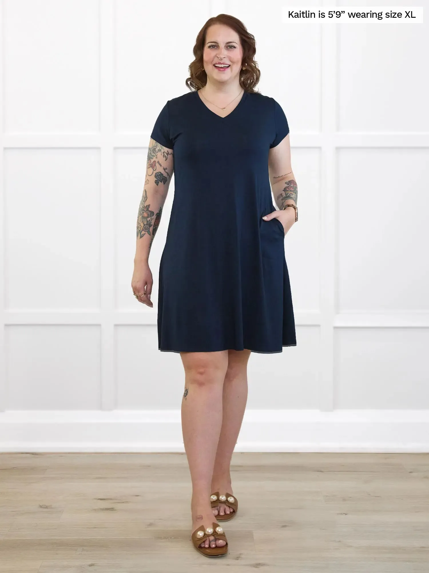 Silas t-shirt dress with pockets - FINAL SALE sold by Miik product image thumbnail 2
