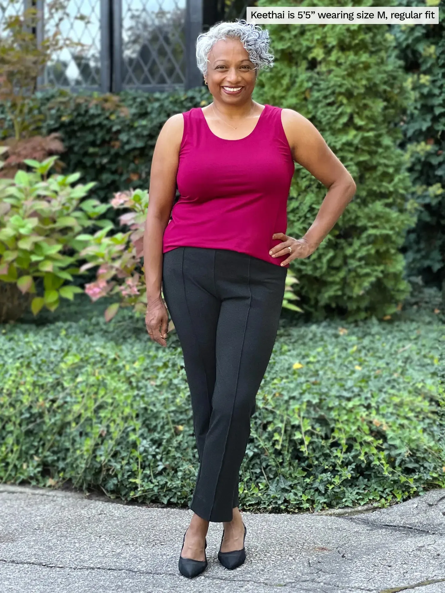 Christal pull-on pintuck ankle pant - FALL COLOURS sold by Miik product image thumbnail 3