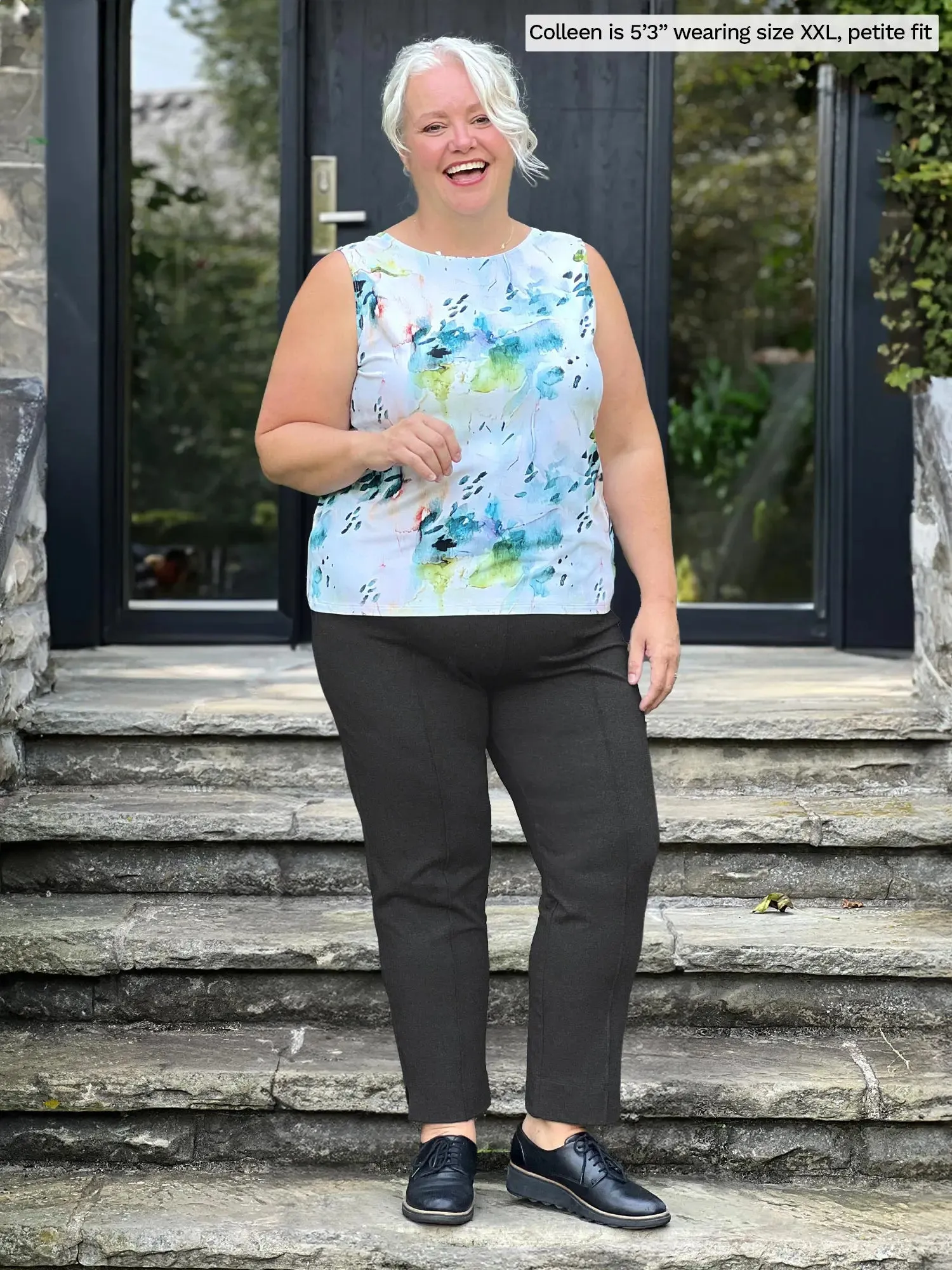 Christal pull-on pintuck ankle pant - FALL COLOURS sold by Miik product image thumbnail 4