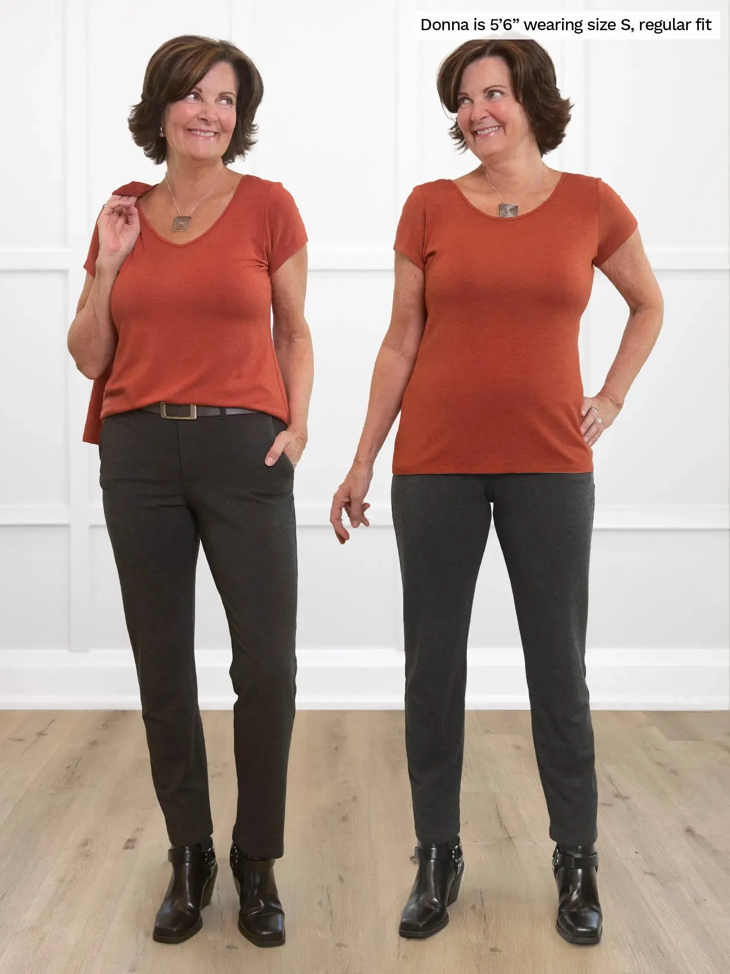 Asia mid-rise slim pant - FALL COLOURS sold by Miik product image thumbnail 2