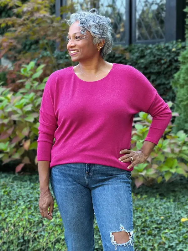 Rosalie long sleeve dolman sweater sold by Miik