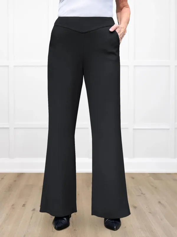 Kiva high waisted wide leg ponte pant sold by Miik