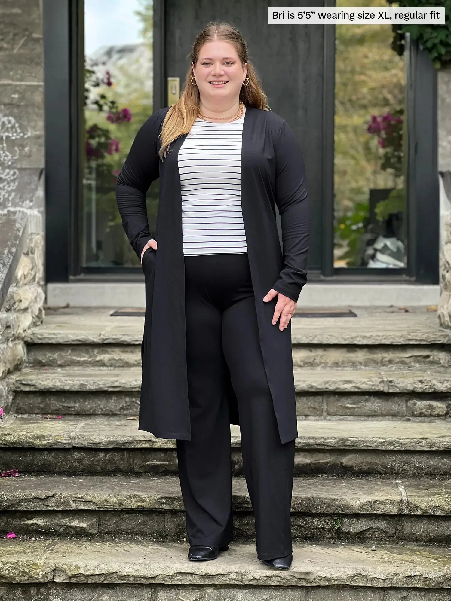 Larissa duster cardigan with pockets sold by Miik product image thumbnail 3