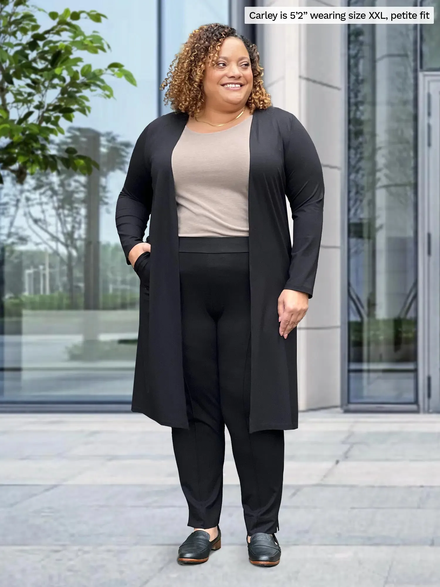 Larissa duster cardigan with pockets sold by Miik product image thumbnail 4