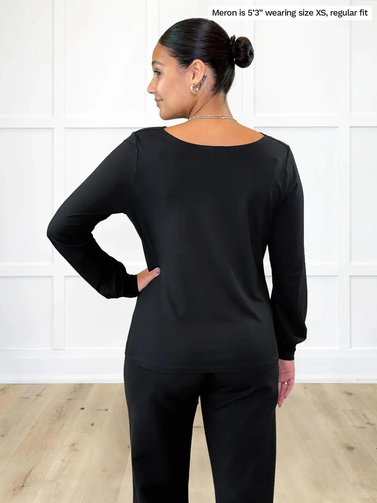 Devina draped cowl neck top - FINAL SALE sold by Miik product image thumbnail 5