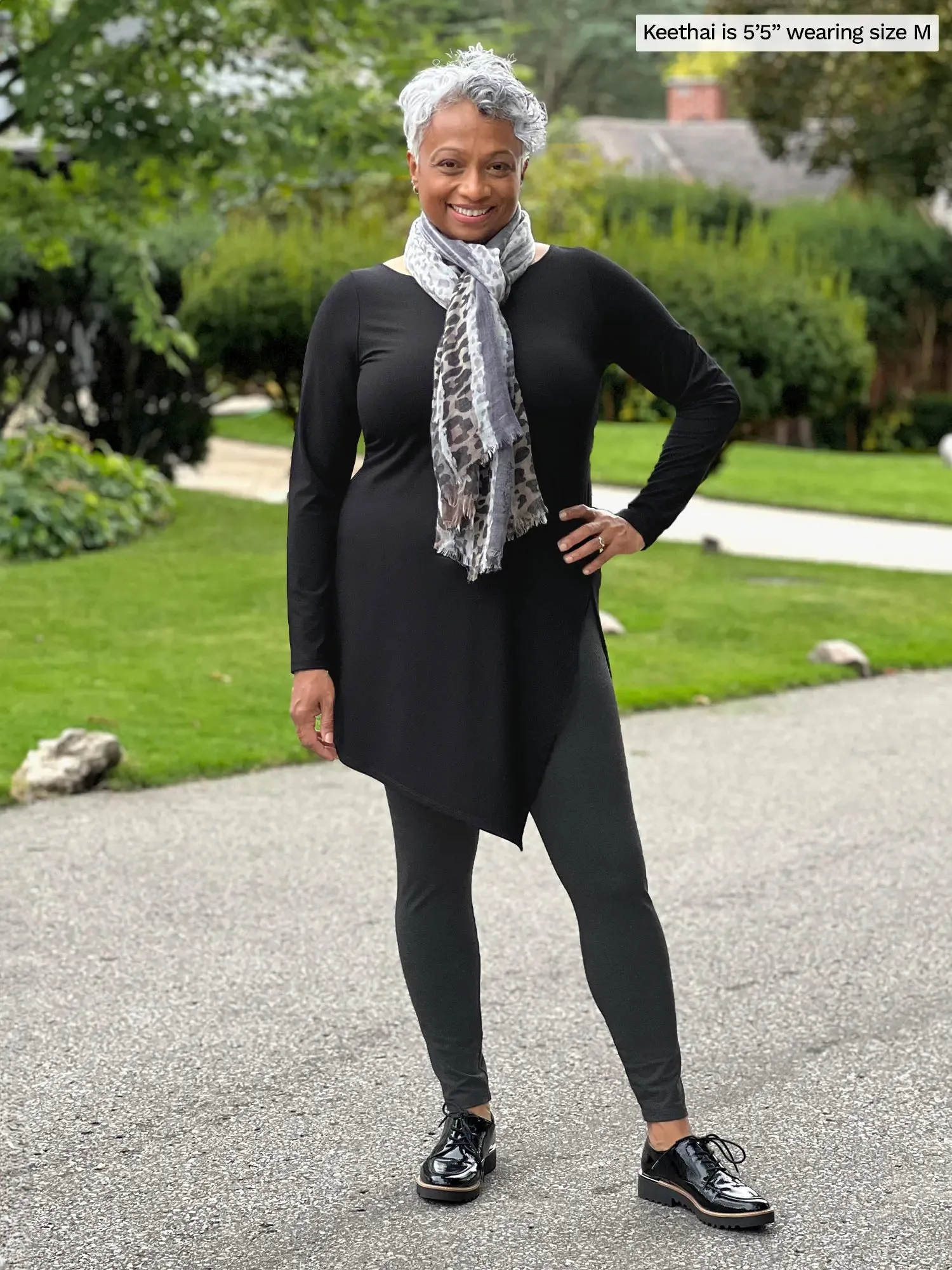 Elsie asymmetrical long sleeve tunic - FINAL SALE sold by Miik product image thumbnail 2