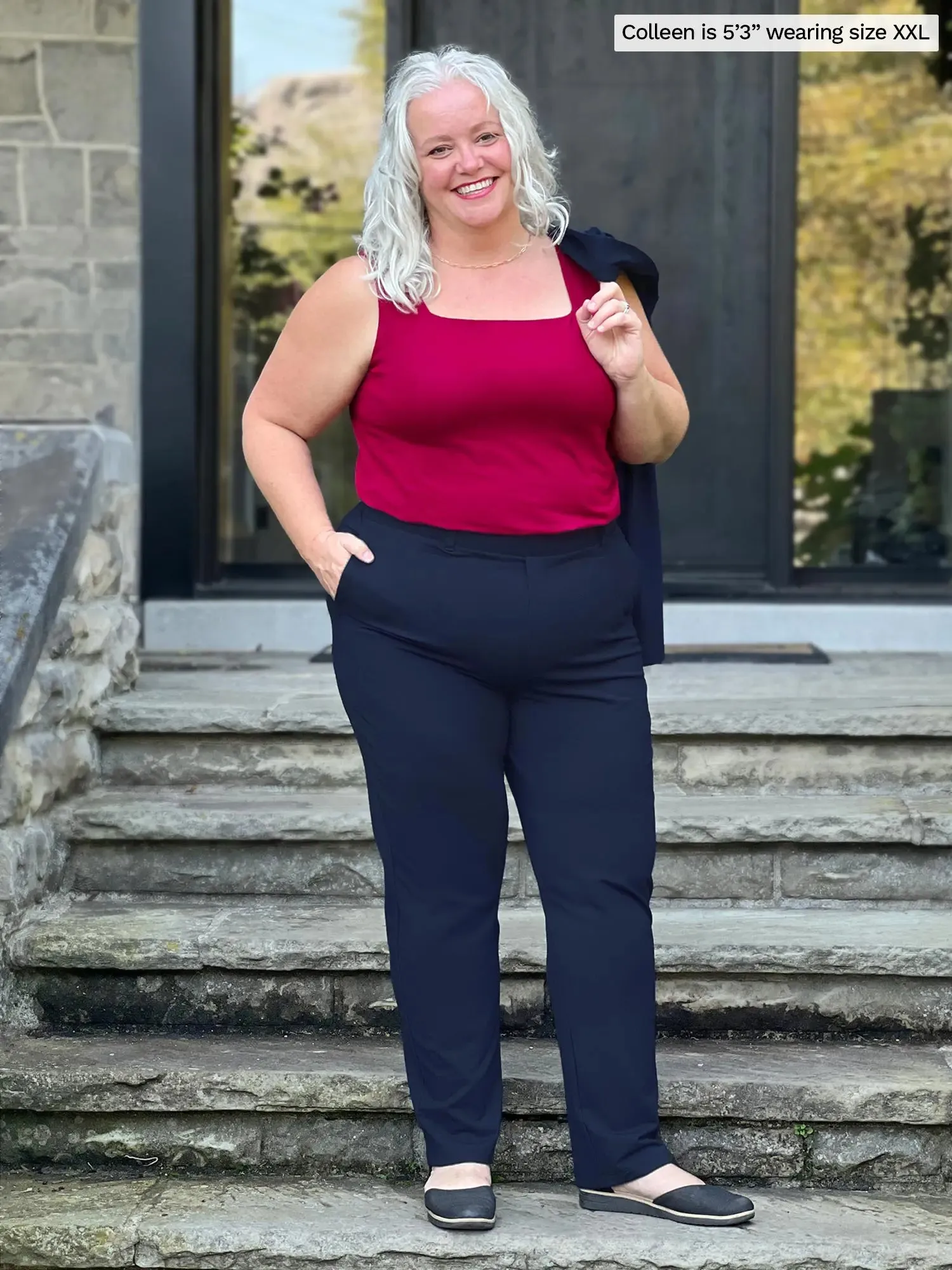 Eline reversible neckline shelf bra tank sold by Miik product image thumbnail 5