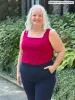 Eline reversible neckline shelf bra tank sold by Miik