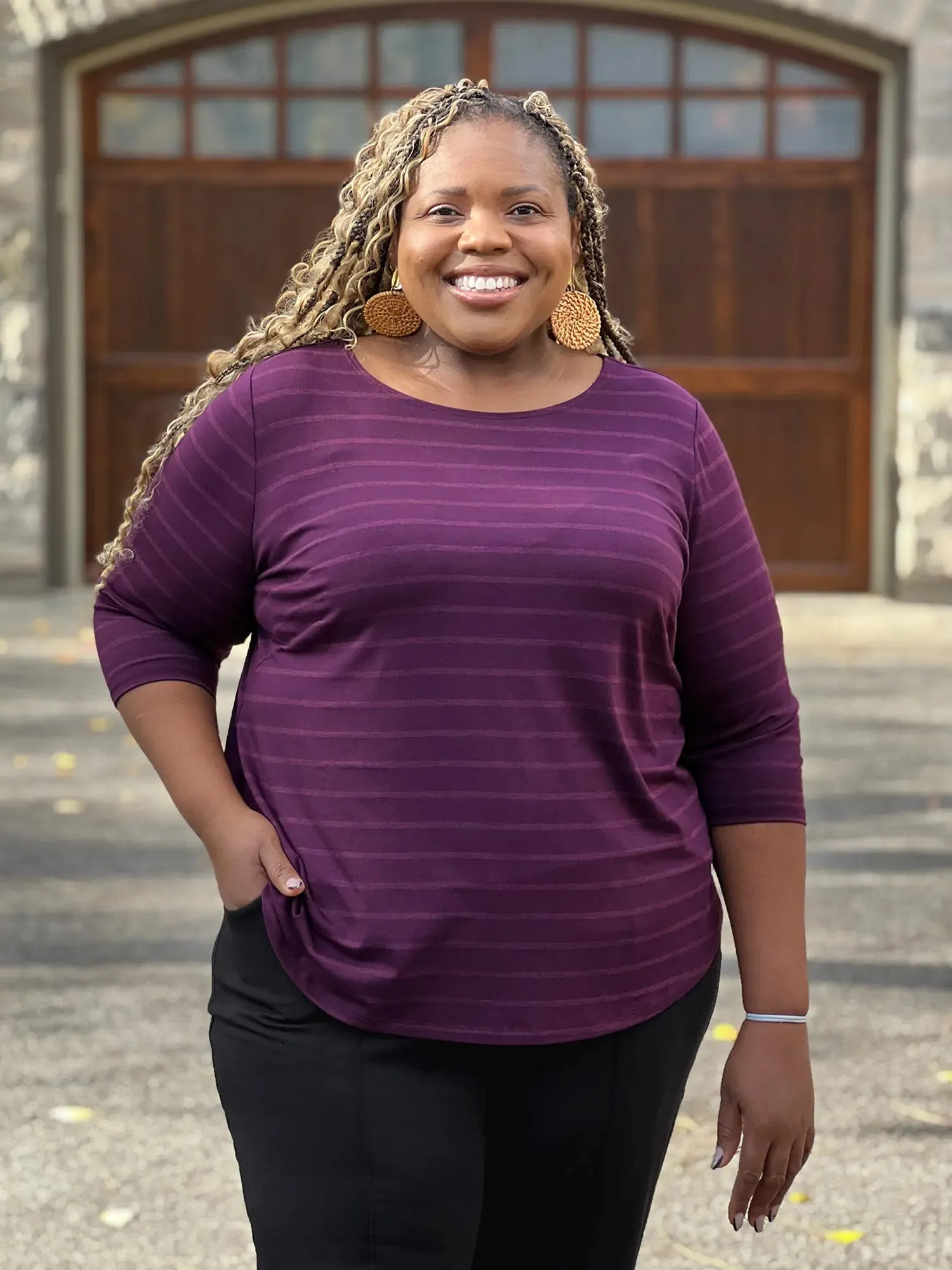 Mahala boatneck 3/4 sleeve top - FINAL SALE sold by Miik