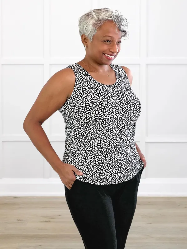 Shandra reversible neckline tank top sold by Miik