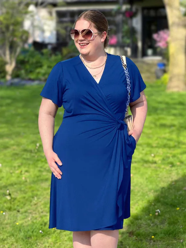 Eesha flutter sleeve faux wrap dress - FINAL SALE sold by Miik