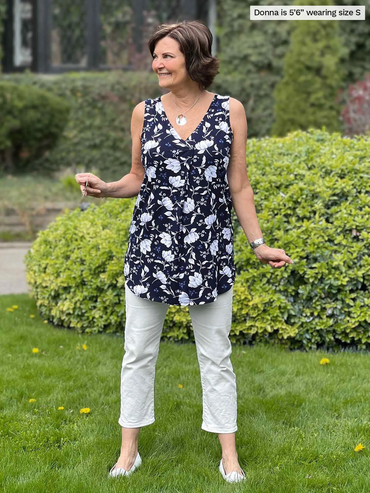 Marta v-neck inverted pleat tunic - FINAL SALE sold by Miik product image thumbnail 5