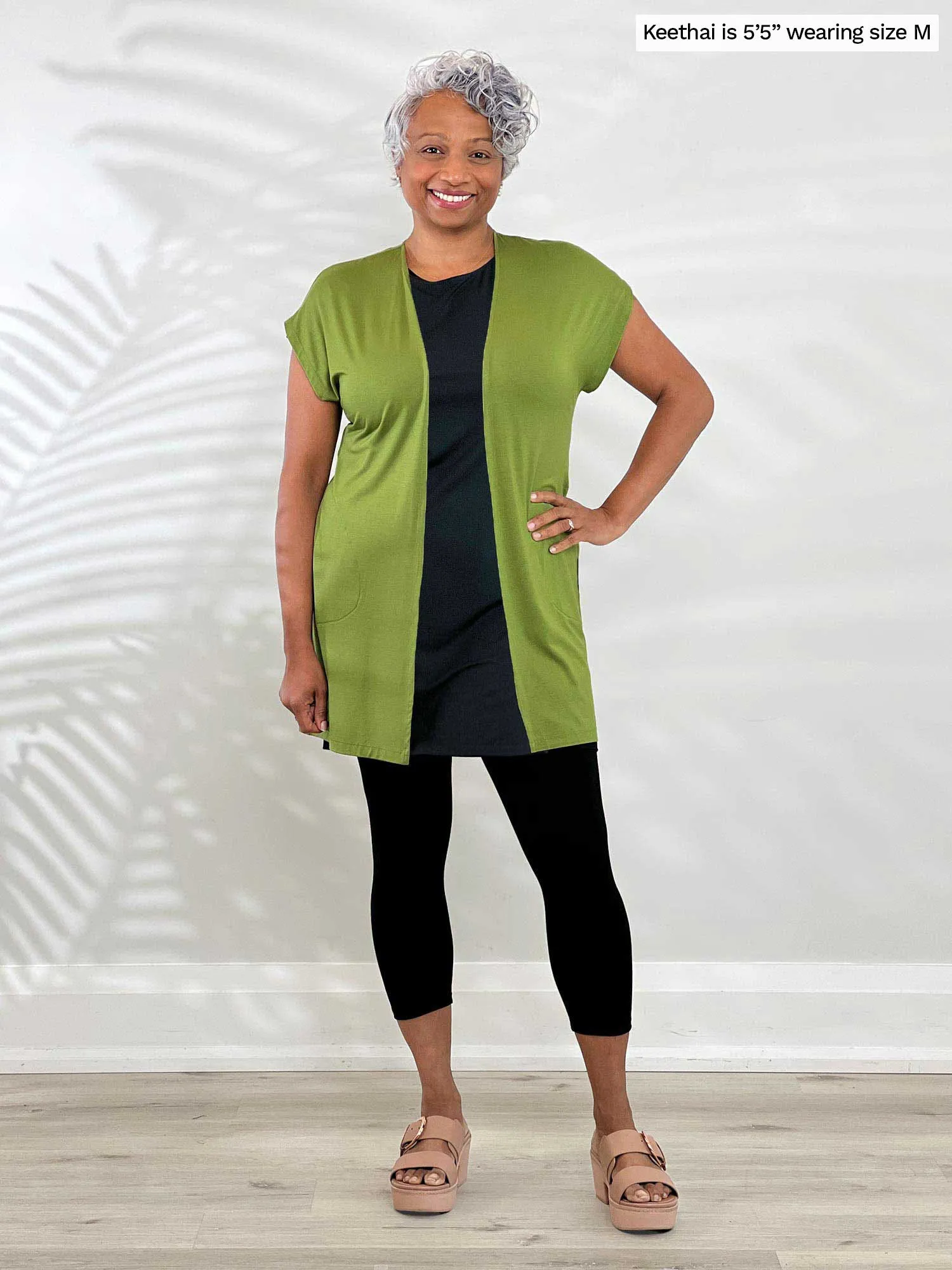 Evie short sleeve pocket cardigan - FINAL SALE sold by Miik product image thumbnail 2