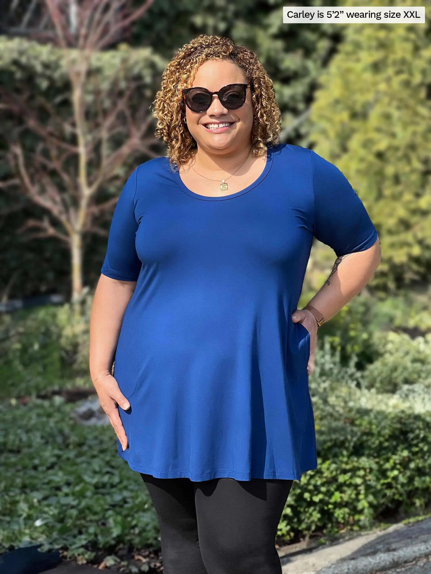 Alma half sleeve pocket tunic - FINAL SALE sold by Miik product image thumbnail 4