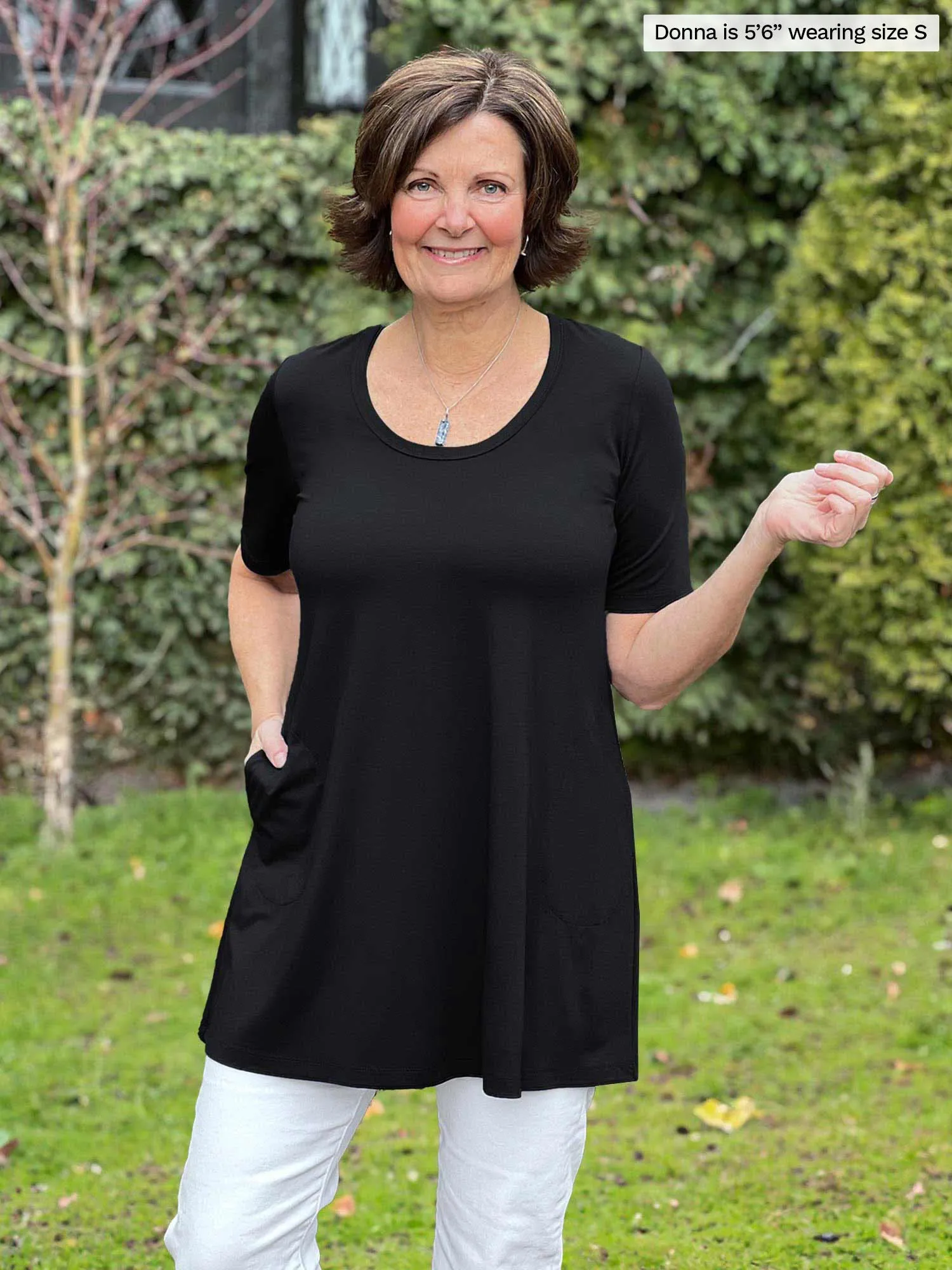 Alma half sleeve pocket tunic - FINAL SALE sold by Miik product image thumbnail 2