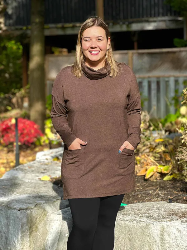 Ashanti cowl neck pocket tunic - FINAL SALE sold by Miik