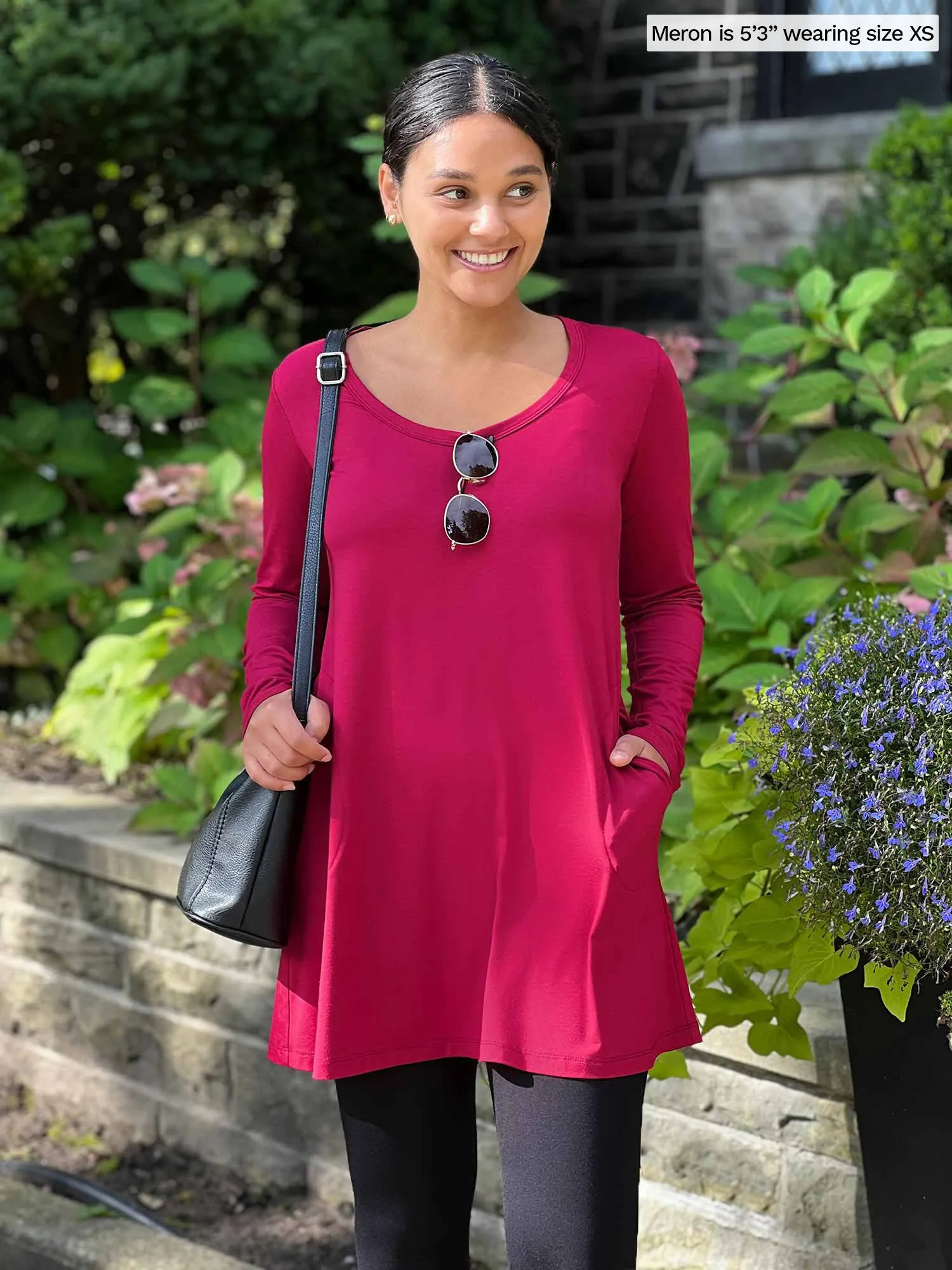Zuri long sleeve pocket tunic - FINAL SALE sold by Miik product image thumbnail 2