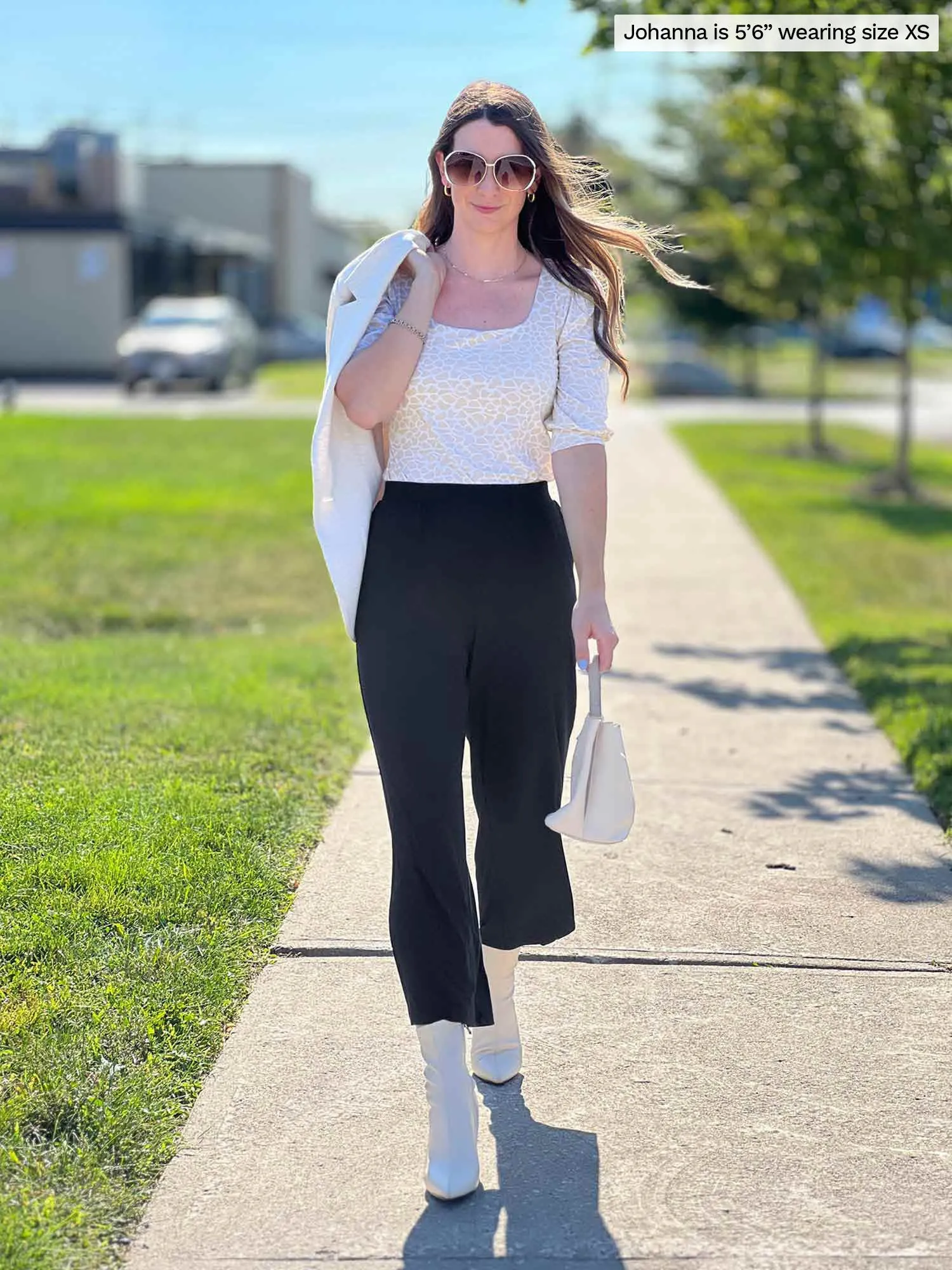 Gigi reversible neckline puff sleeve blouse - FINAL SALE sold by Miik product image thumbnail 3